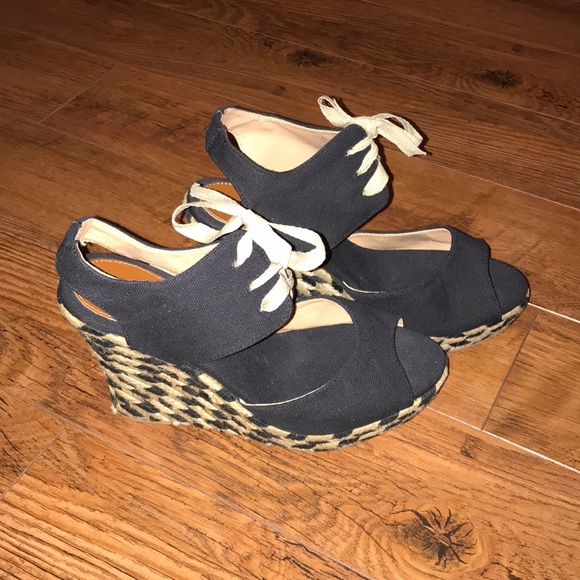 Diba Shoes - Diba Shoes Open Toe Sandal Wedges High Heel Black